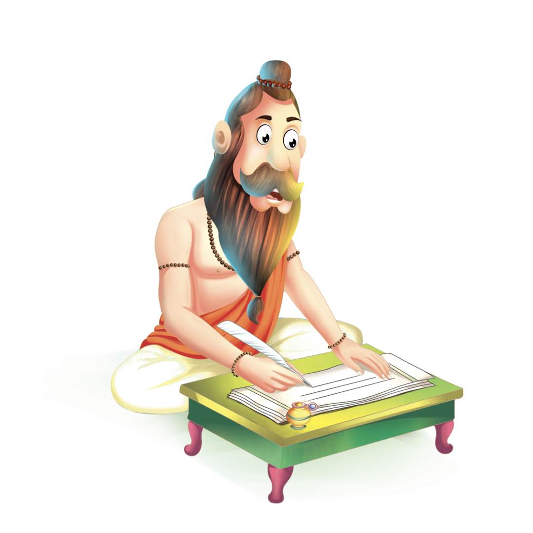 Gyani,Rishi,Cartoon,Illustration,Artwork